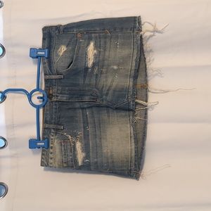 Abercrombie and fitch jean mini skirt